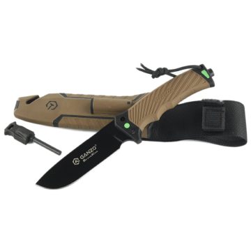 Ganzo G8012V2 - Survival Knife (Brown)