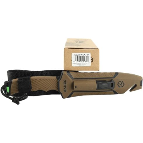 Ganzo G8012V2 - Survival Knife (Brown) - Ganzoknife