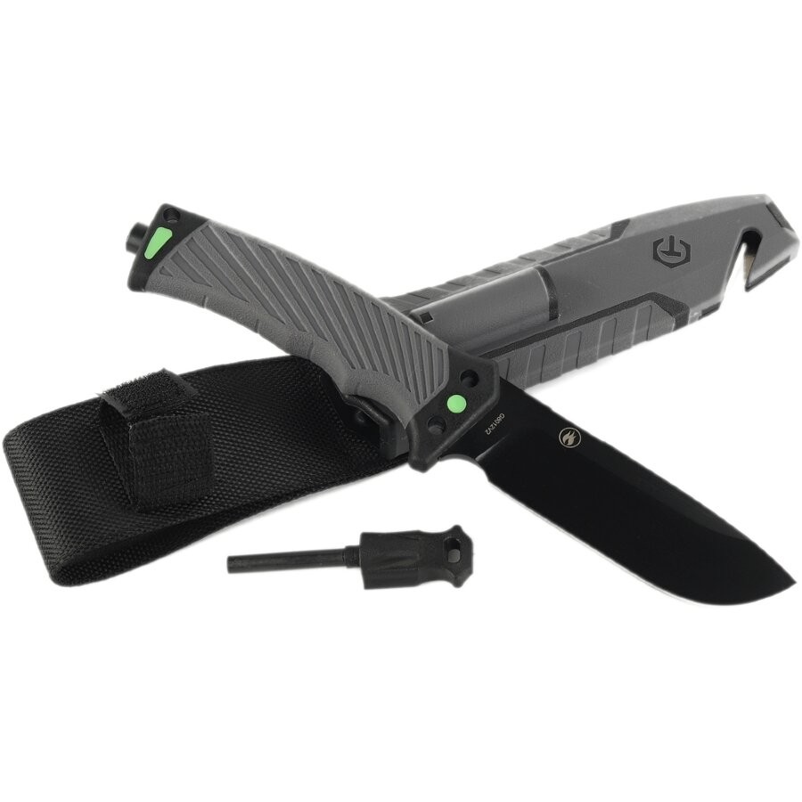 Ganzo G8012V2 - Survival Knife (Gray) - Ganzoknife