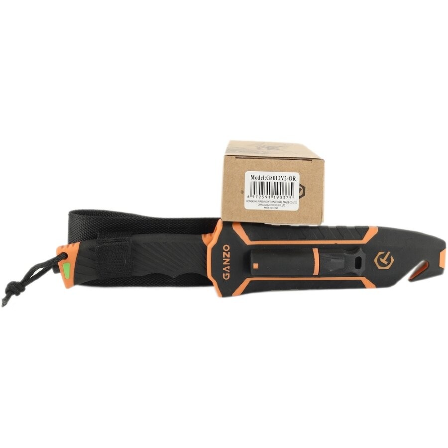 Ganzo G8012V2 - Survival Knife (Orange) - Ganzoknife